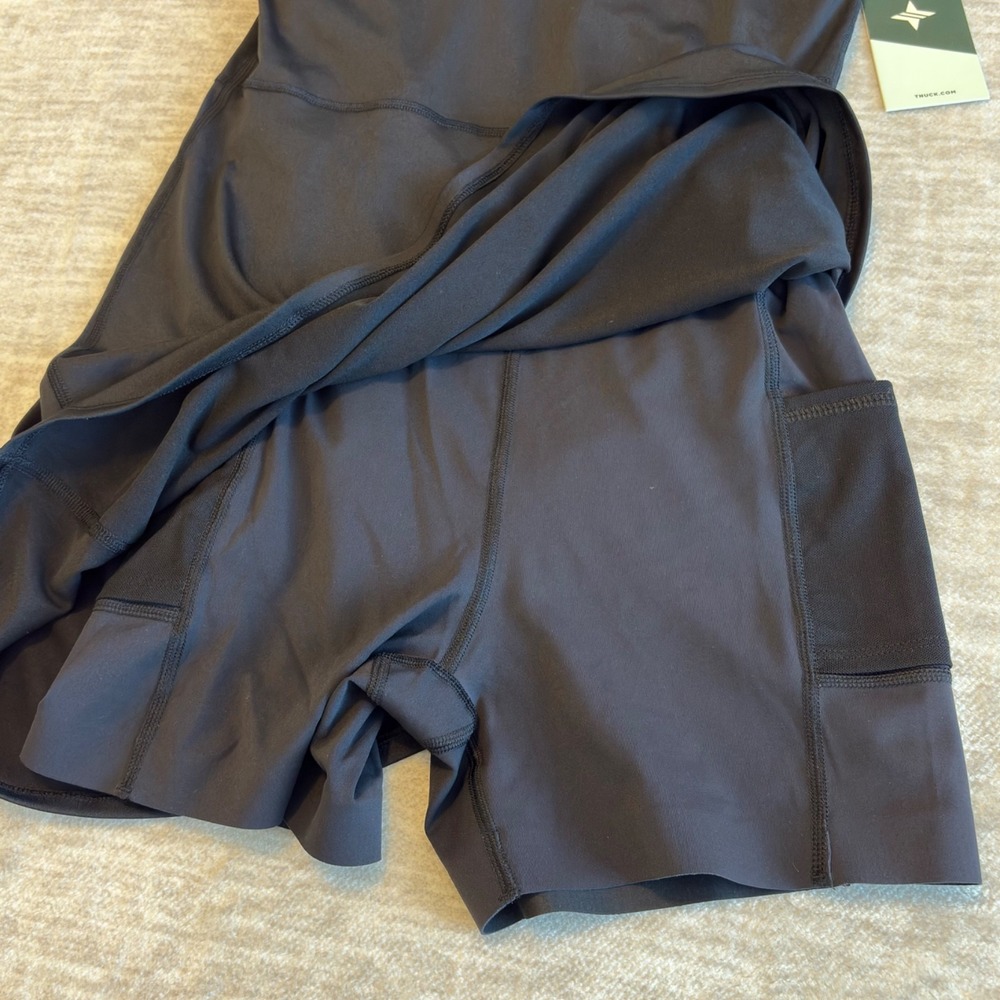 Tuckernuck Black Step In Rosemary Sport Dress Black Shorts Support Bra XS NWT - Picture 5 of 12